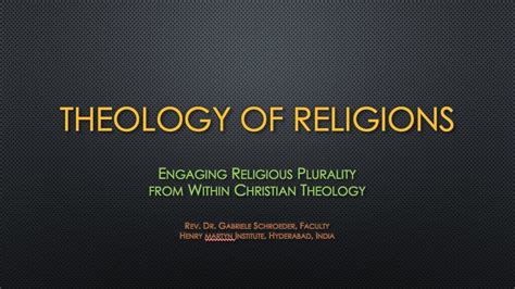 theology of religions theology of religions PDF